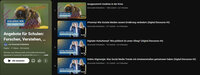 Screenshot: Eine Playlist der Universität Hohenheim mit Videos zu Themen wie Insektenkrise, Ernährung und digitalem Diskurs. Titel wie 'Ausgesummt! Insekten in der Krise' und '#Yummy! Wie Soziale Medien unsere Ernährung verändern' sind sichtbar.
